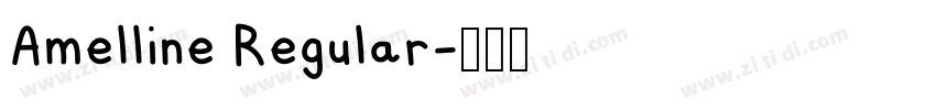 Amelline Regular字体转换